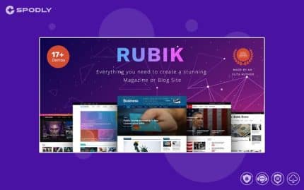 Rubik - Magazine and Blog WordPress Theme