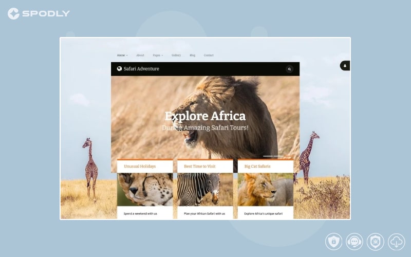 Safari Adventure Joomla Template Safari Adventure Joomla Template