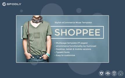 Shoppee - Stylish eCommerce Muse Template