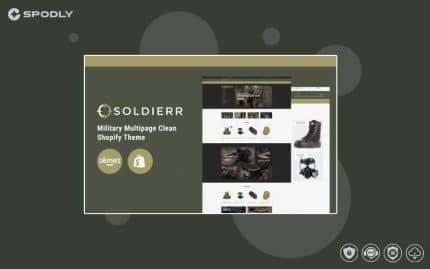 Soldierr - Military Multipage Clean Shopify Theme