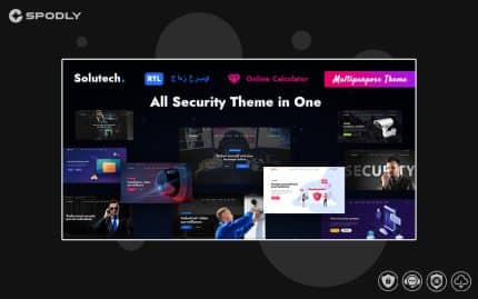 Solutech - Security & CCTV WordPress Theme