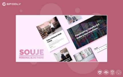 Souje - Personal WordPress Blog Theme