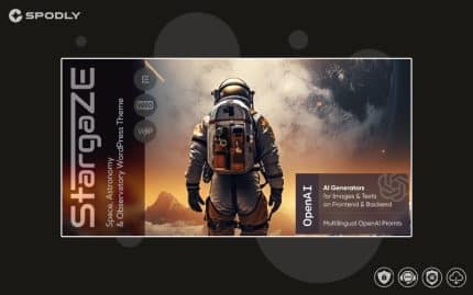 Stargaze - Space, Astronomy and Observatory WordPress Theme