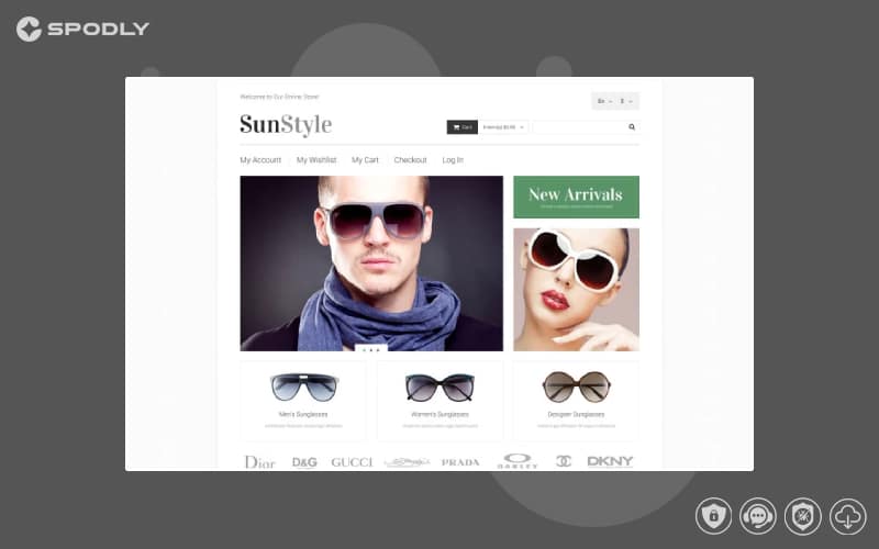 Sunglasses Shop Magento Theme Sunglasses Shop Magento Theme