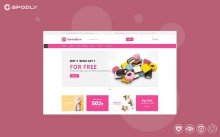 SweetFun - Minimalistic Sweets Online Store OpenCart Template