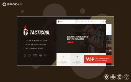 Tacticool Shooting Range & Gun Store WordPress Theme