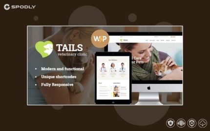 Tails Veterinary Clinic, Pet Shop WordPress Theme