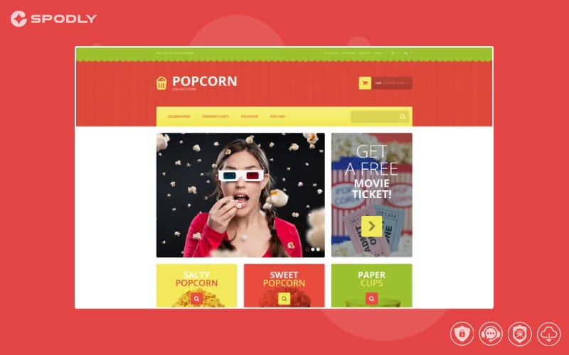 Tasty Popcorn Magento Theme Tasty Shop Magento Theme