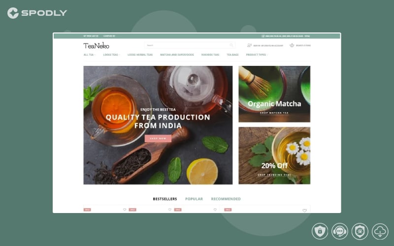 TeaNeko - Tea Website Magento Theme TeaNeko – Tea Website Magento Theme
