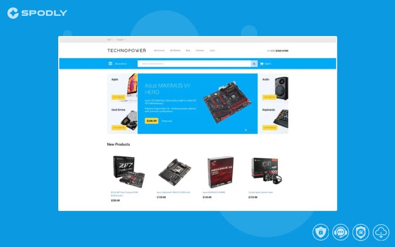 Techno Power Magento Theme Techno Power Magento Theme