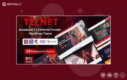 Telnet - Broadband TV & Internet Provider WordPress Theme