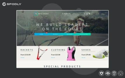 Tennis Accessories Magento Theme