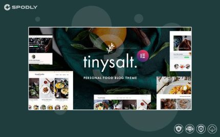 TinySalt - Personal Food Blog WordPress Theme