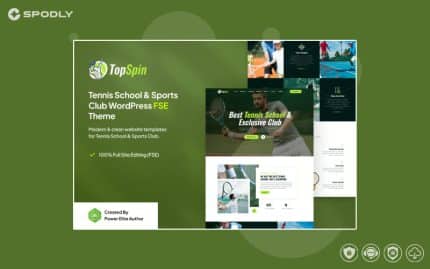 TopSpin – Tennis School and Sports Club WP Theme