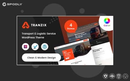 Tranzix- Logistics & Transportation WordPress Theme + RTL