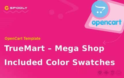 TrueMart – Mega Shop OpenCart Theme - Included Color Swatches