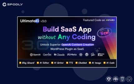 UltimateAI - OpenAI Content Generation WordPress App as SaaS