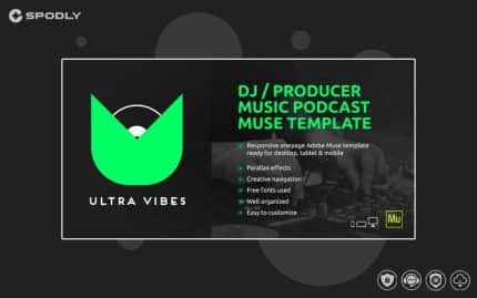 Ultra Vibes - DJ / Producer Podcast Muse Template