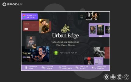 Urban Edge – Barbershop and Tattoo Studio Theme