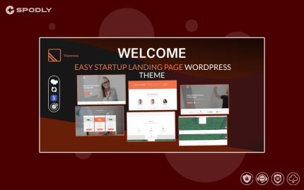 Vanessa - Easy Startup Landing Page WP Theme