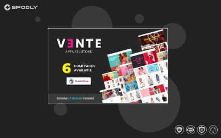 Vente - Apparel Store Clean Bootstrap Ecommerce PrestaShop Theme