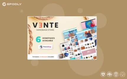 Vente - Handbag Store Clean Bootstrap Ecommerce PrestaShop Theme