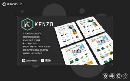 Vina Kenzo - Responsive VirtueMart Joomla Template