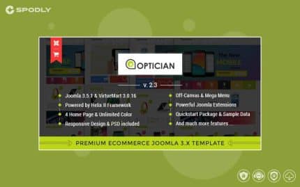 Vina Optician - Premium eCommerce Joomla Template