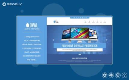 Vina Oval : Responsive Joomla 3 One Page Template