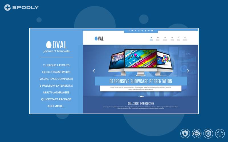 Vina Oval _ Responsive Joomla 3 One Page Template Vina Oval : Responsive Joomla 3 One Page Template