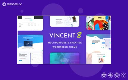 Vincent Eight Responsive Multipurpose WordPress Theme