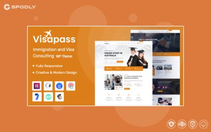 Visapass – Immigration Consulting WordPress Theme + RTL