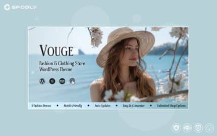 Vouge - Fashion Clothing WordPress Theme