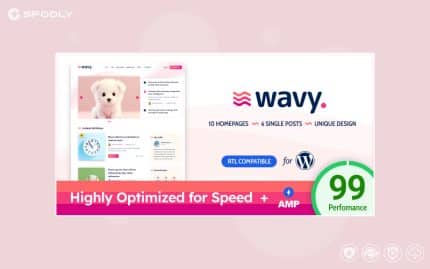 Wavy - Modern & Lightweight Blog for WordPress