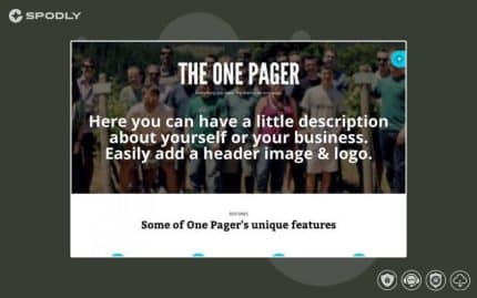 WooThemes The One Pager WooCommerce Themes