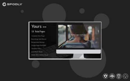 Yours – Creative Onepage Adobe Muse Template