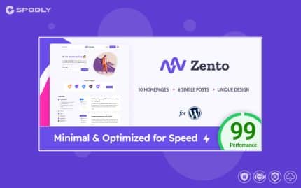 Zento - Modern & Lightweight Blog for WordPress