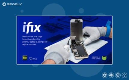 iFix - Phone, Tablet & Electronic Repair Service Responsive Muse Template