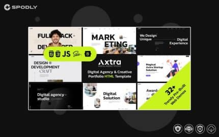 Axtra - Digital Agency Portfolio Template