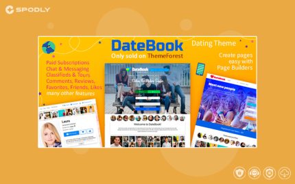 DateBook - Multilingual Feature-Rich Dating WordPress Theme