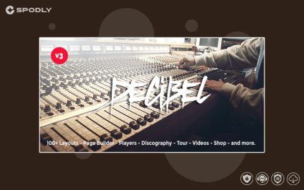 Decibel Professional Music WordPress Theme