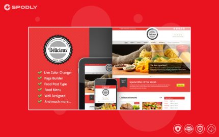 Delicieux - Restaurant Wordpress Theme