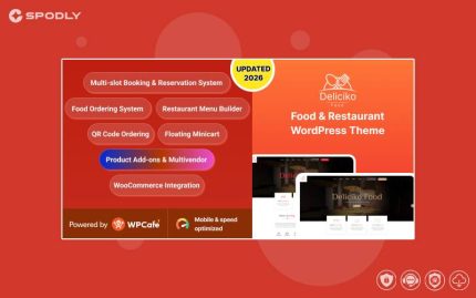 Deliciko - Restaurant WordPress Theme