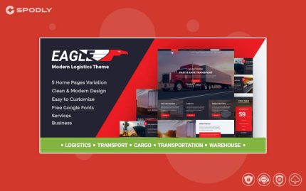 Eagle - Logistics & Transportation WordPress Theme