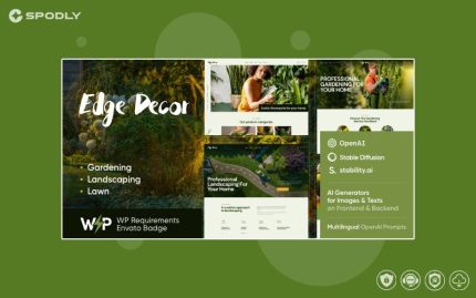 Edge Decor Gardening & Landscaping WordPress Theme