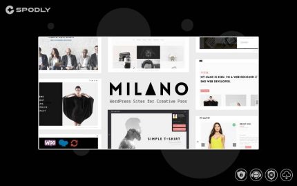 Milano Creative Minimal Portfolio & Photography WordPress Theme