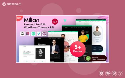 Milian - Personal Portfolio & Online Resume CV WordPress Theme
