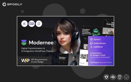 Modernee — AI Company & Digital Agency WordPress Theme
