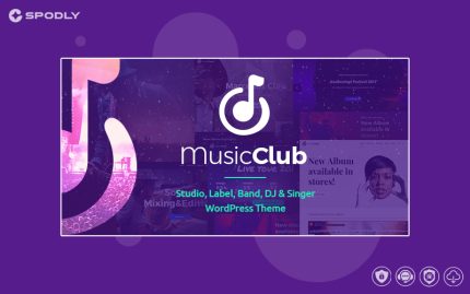 Music Club - Band & DJ WordPress Theme