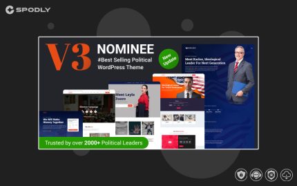 Nominee - Political WordPress Theme for Candidate/Political Leader